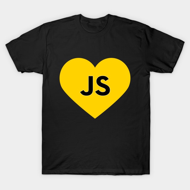 Javascript - js heart T-Shirt by mangobanana